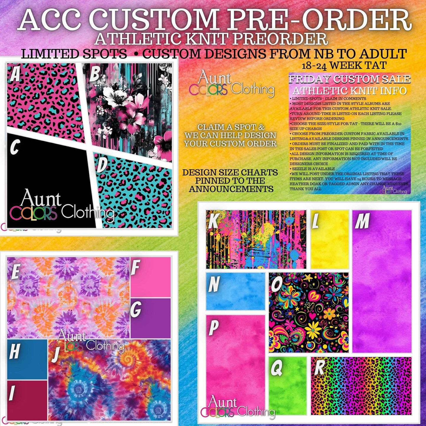 ACC 10/31/25 - Posie Shorts X 2, Rhonda Crop X 2, Boy Shorts X 11