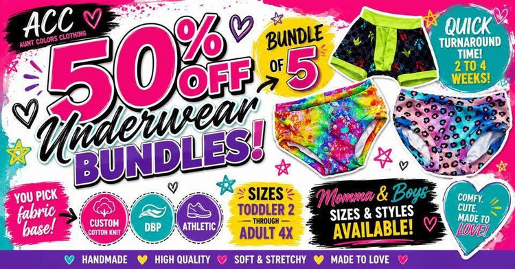 ACC 50% off Undie Bundle Drop 7/31/26