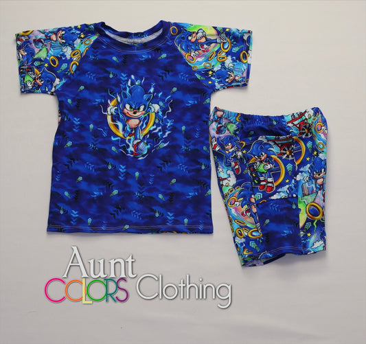 ACC RTS Raglan and Baja shorts set size 4/5
