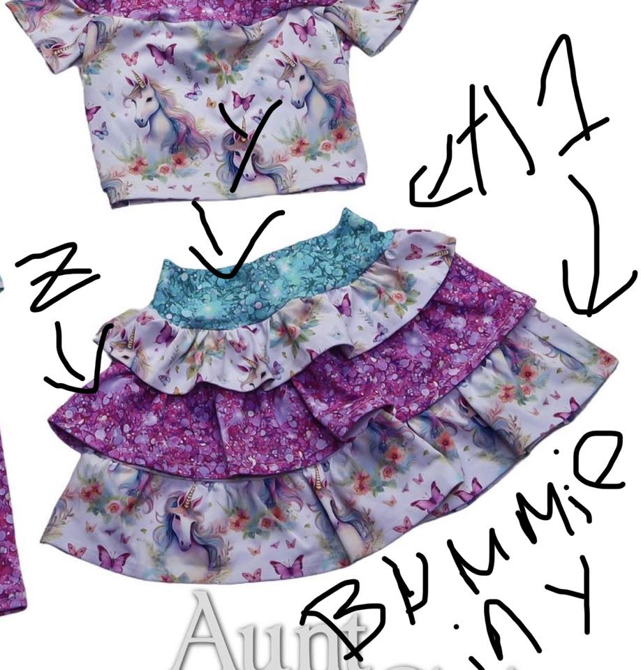 ACC 2/6/26 - Hadley Crop Top, Cupcake Skort, Mix Tape Tee & Treasure shorts